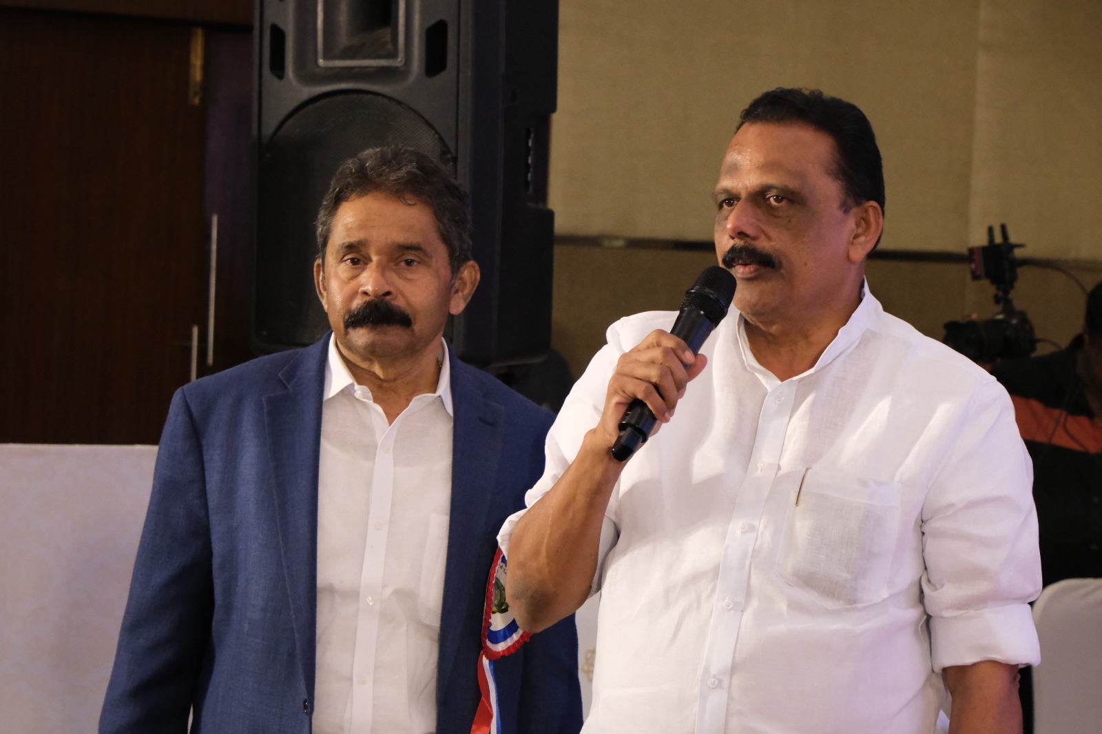 Sabu K. Jacob with FOMAA President Baby Manakunnel at FOMAA Convention 2026