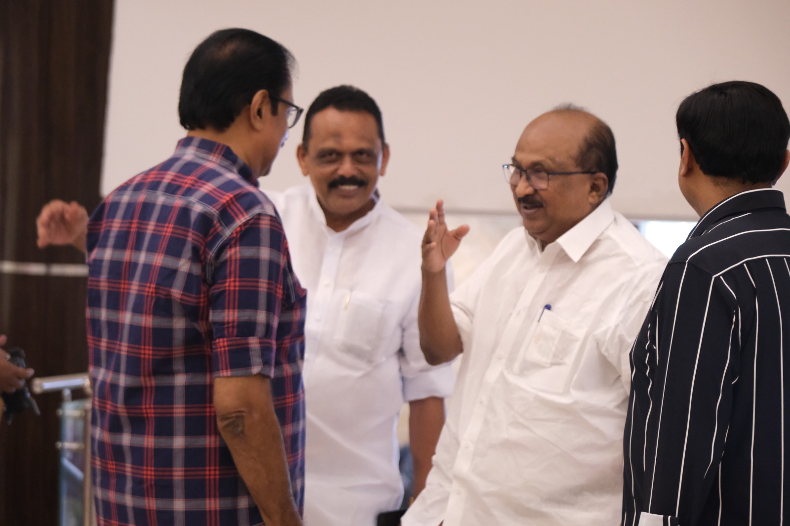 Sabu K. Jacob with K. V. Thomas at FOMAA Convention 2026