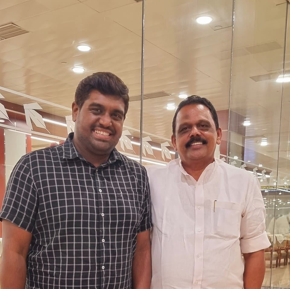 Sabu K. Jacob with Hesham Abdul Wahab